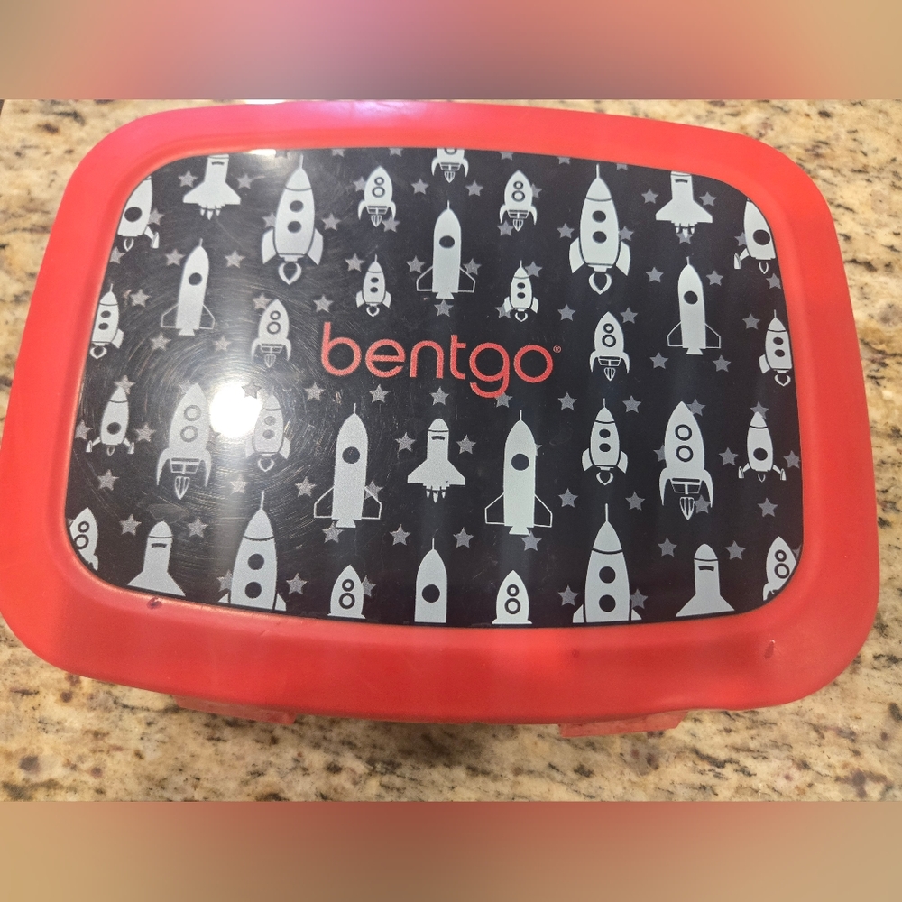 Bentgo Red and Navy Rocket Lunch Box